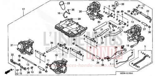 CARBURATEUR (ENS.) VF750CX de 1999